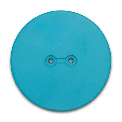 1 3/4" 2-Hole Turquoise Plastic Button