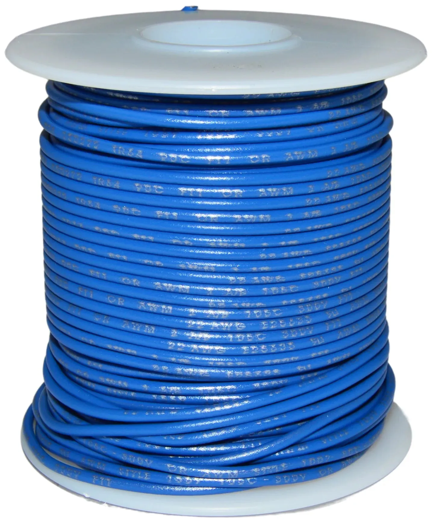 100 Feet Blue 22 Gauge Stranded Hook-Up Wire, Tinned Copper, PVC Insulation (Shade May Vary)