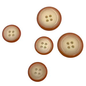 3/4" Cinnamon Cream | Plastic Buttons