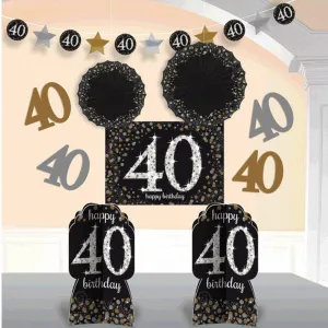 40th Sparkling Celeb - Room Decorating Kit