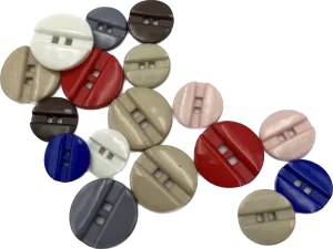 5/8" & 3/4" Line Up | Plastic Buttons | Choose Size and Color