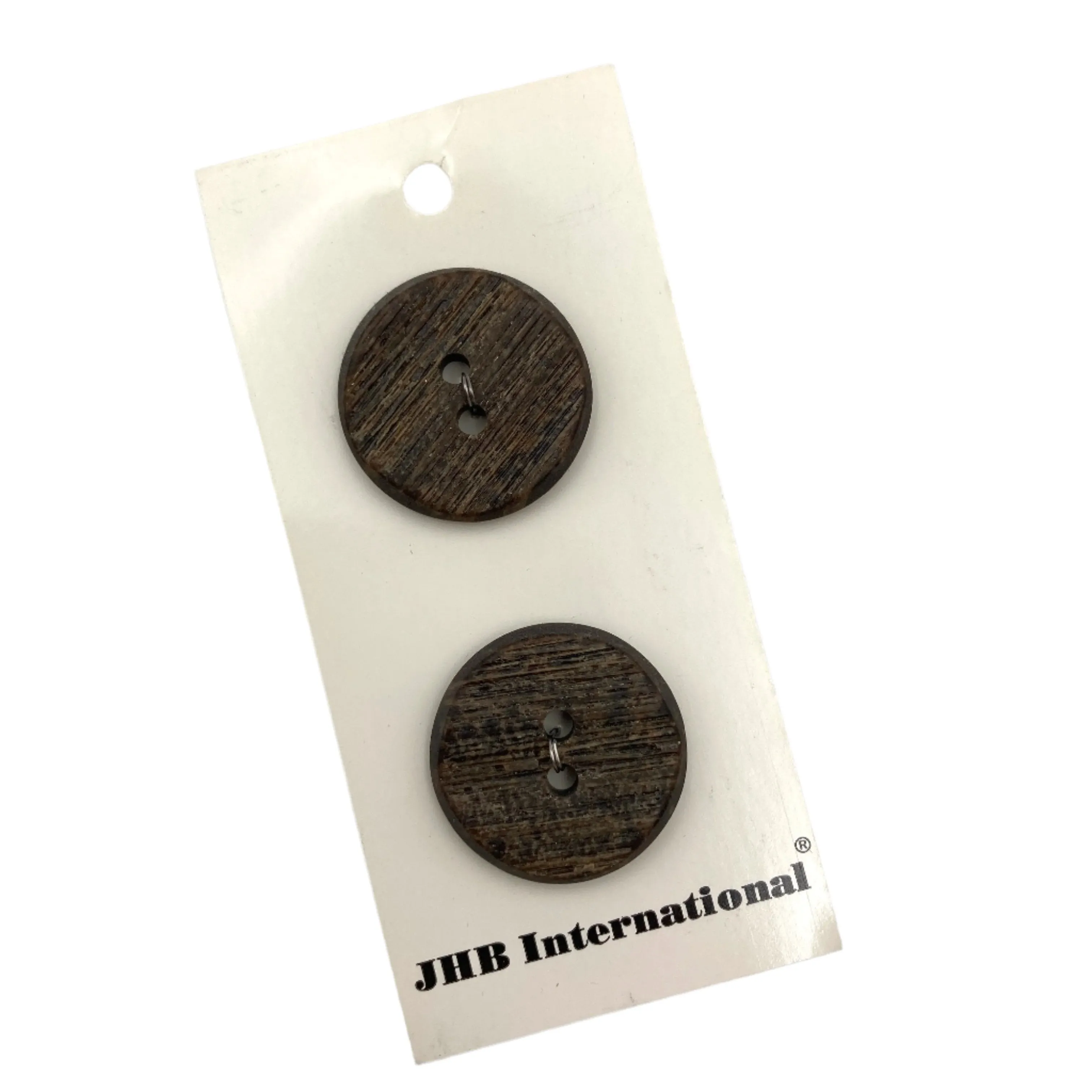 5/8" or 1" Walnut | Plastic Buttons | Choose Your Size