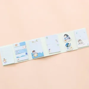 6 in 1 Cartoon Sticky Notes | Penguin