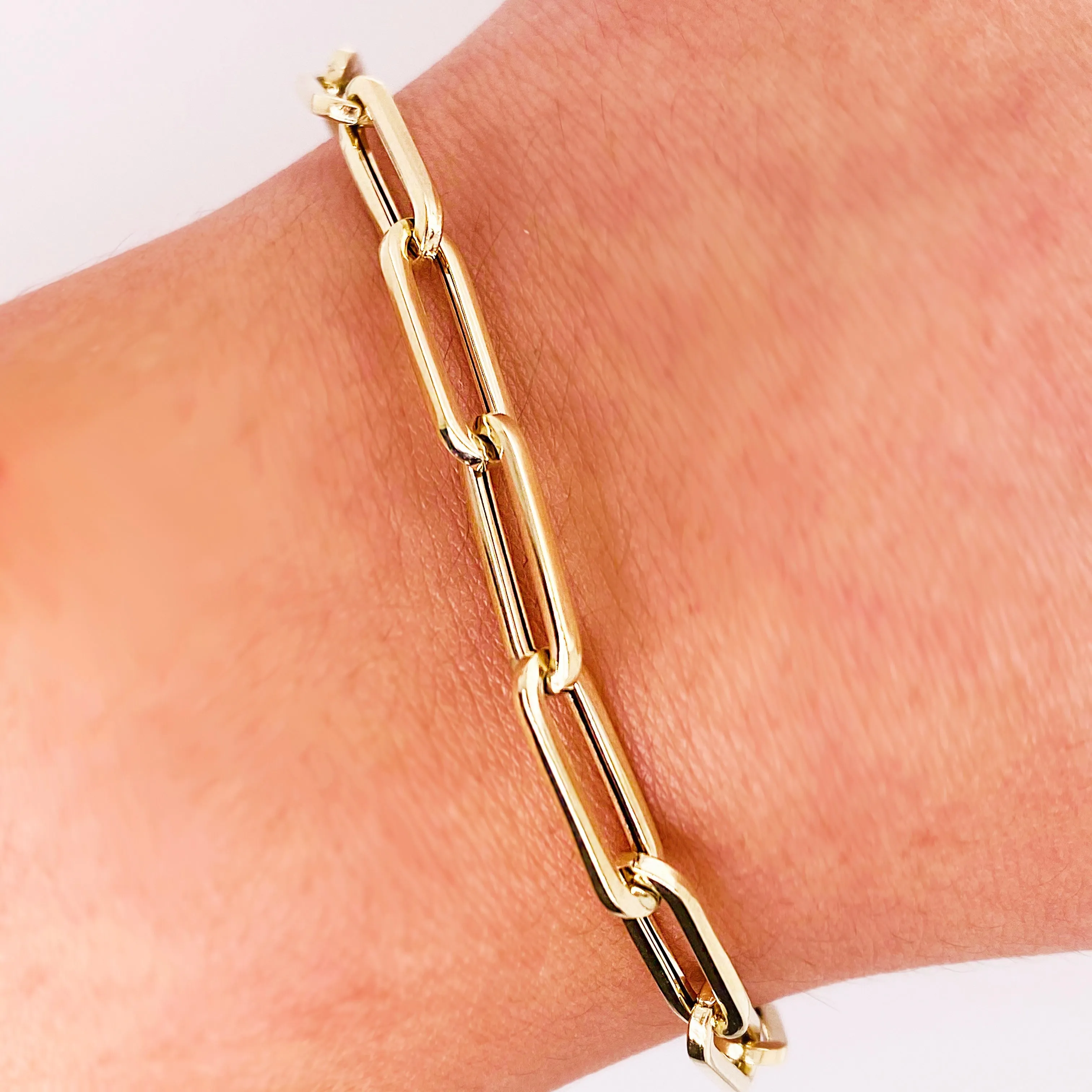 6.1mm Paper Clip Bracelet