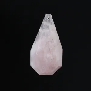 89mm Rose Quartz Half Cut Coffin Prism