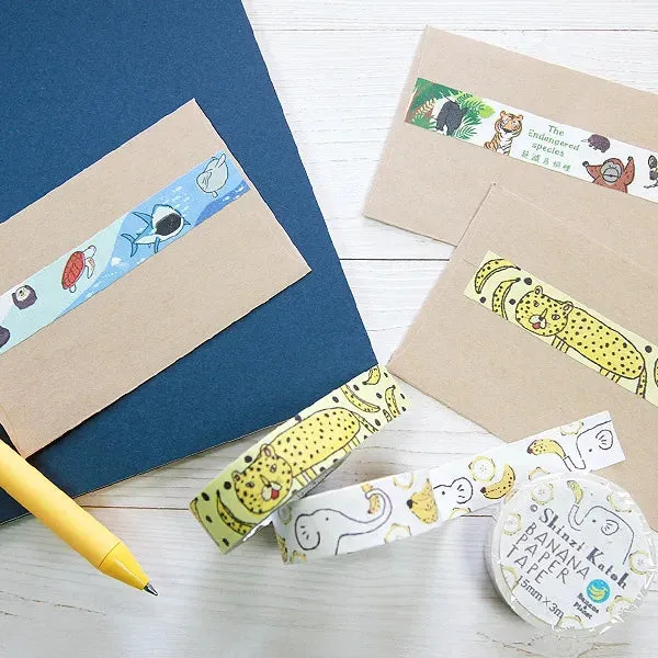 Banana & Elephant Washi Tape