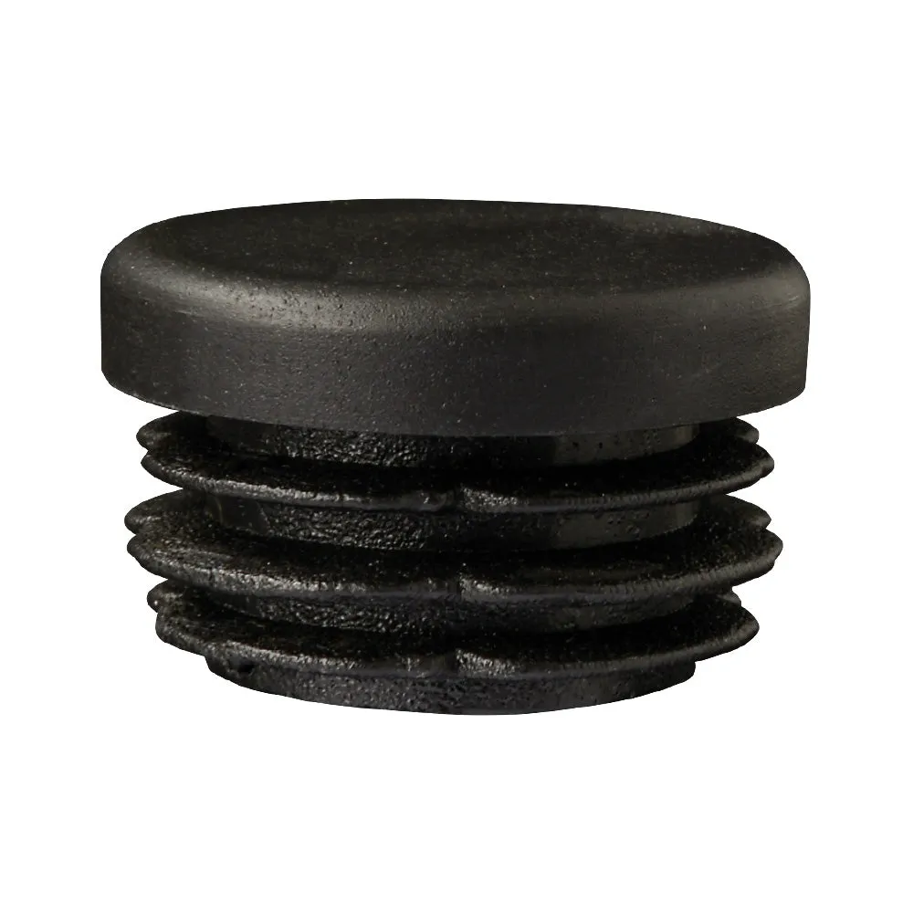 Black Plastic End Cap For 27mm Diameter Tube