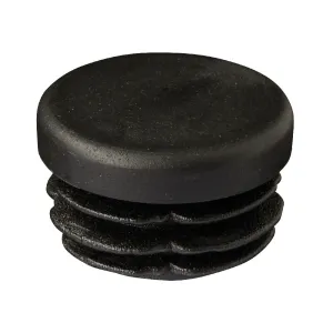 Black Plastic End Cap For 27mm Diameter Tube