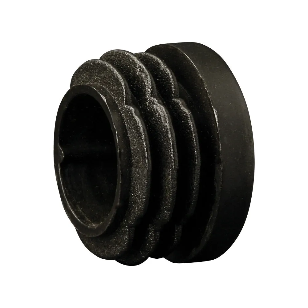 Black Plastic End Cap For 27mm Diameter Tube