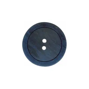 Brave Button - 15mm (⅝"), 2 Hole, Denim Blue - 3 count