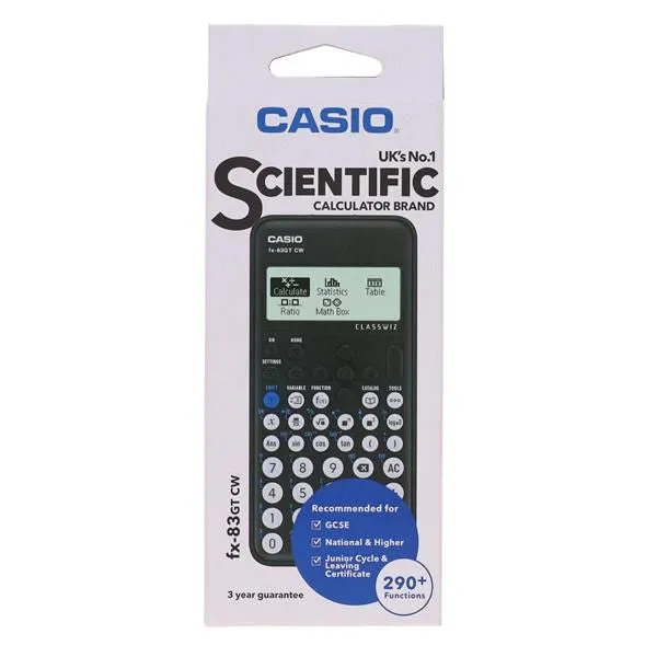 CASIO SCIENTIFIC SECONDARY LEVEL FX-83GTCW