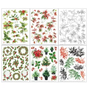 Christmas spectacular foliage 6x8 Rubons by 49 and market