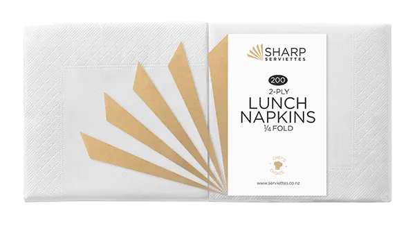 CTN SHARP 2 ply Lunch Napkin 1/4 Fold x 3000 CTN