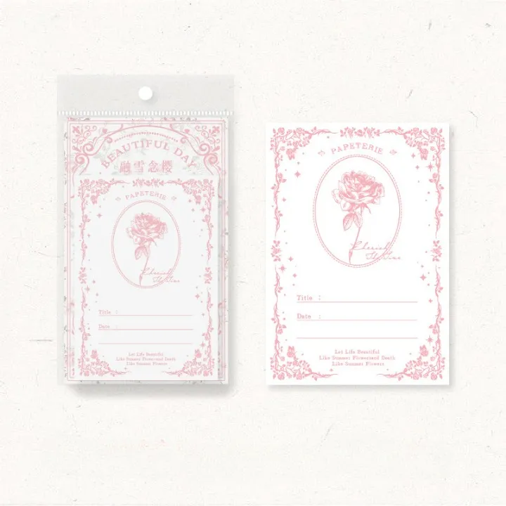 Decorative Fresh Flowers Journaling Sheets