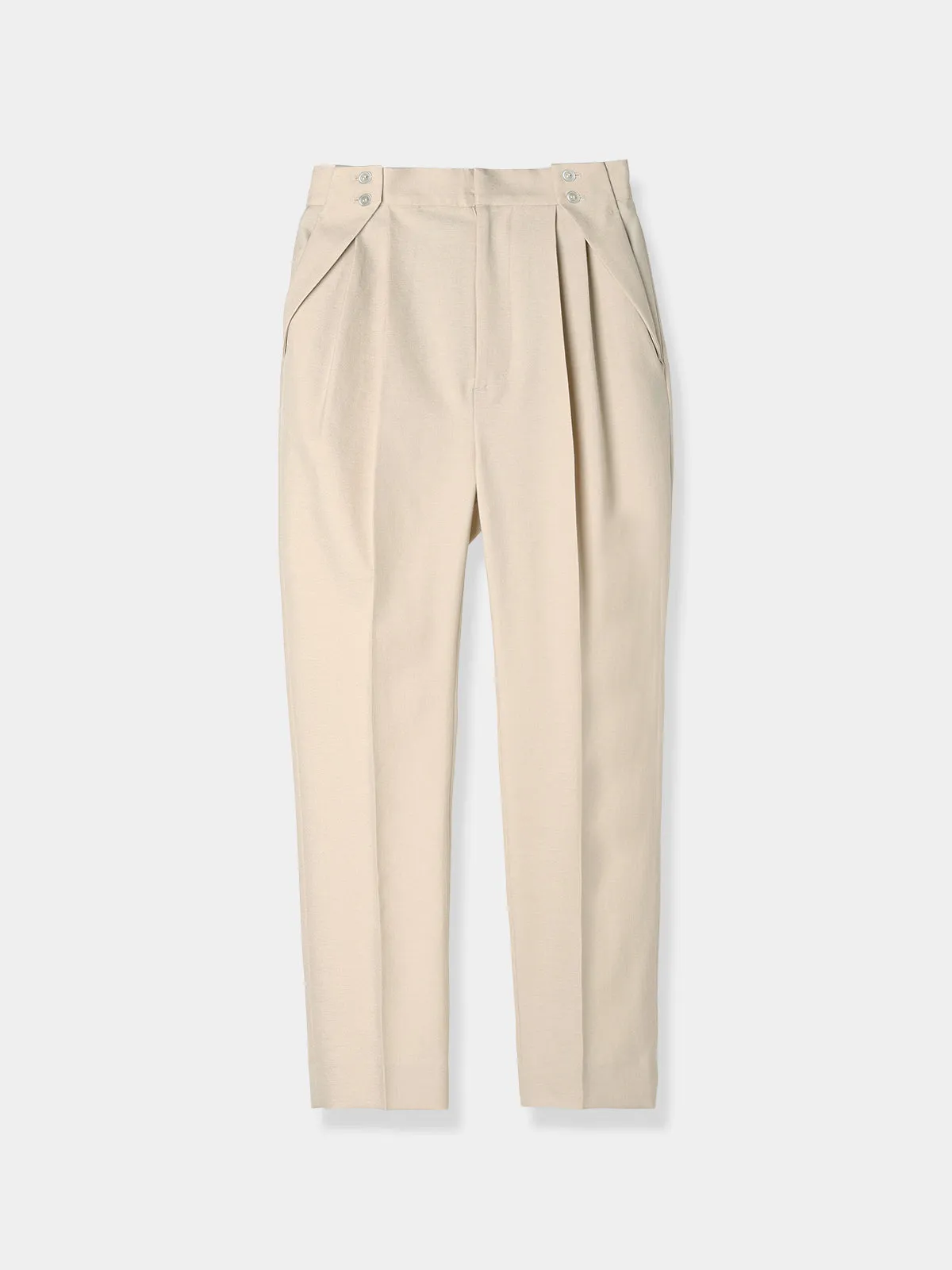 Double button Tapered pants