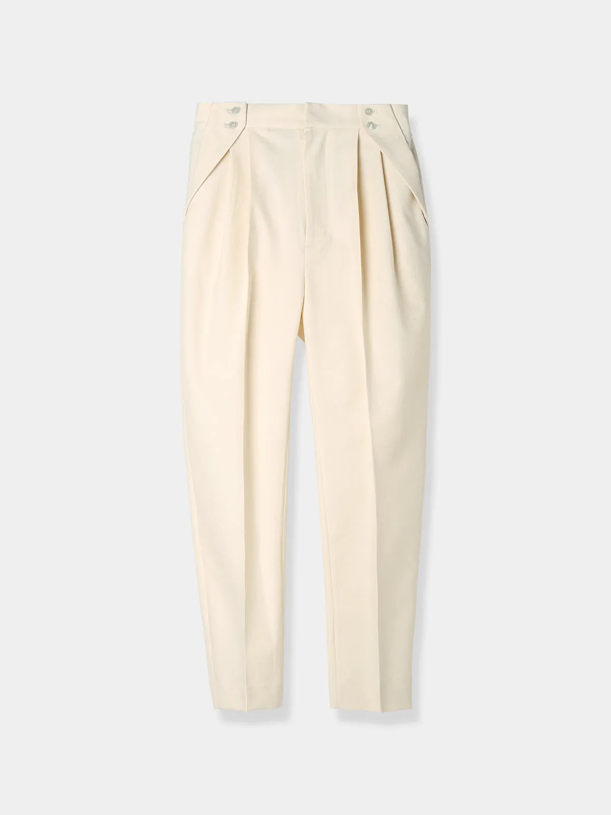 Double button Tapered pants