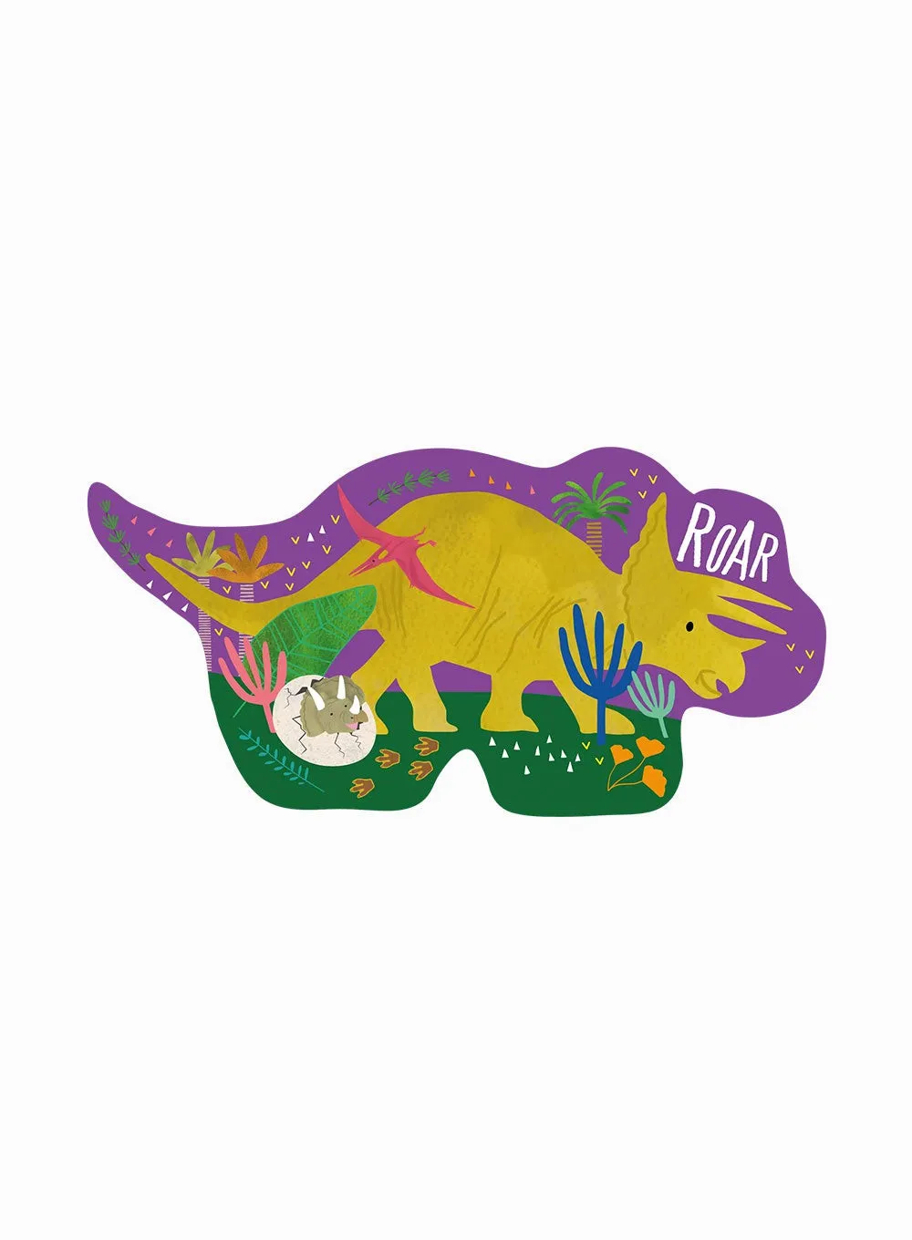 Floss & Rock Dinosaur 12pc Jigsaw with Shaped Box