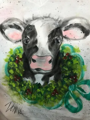 Holiday Cow Shirt Downloadable Video Lesson