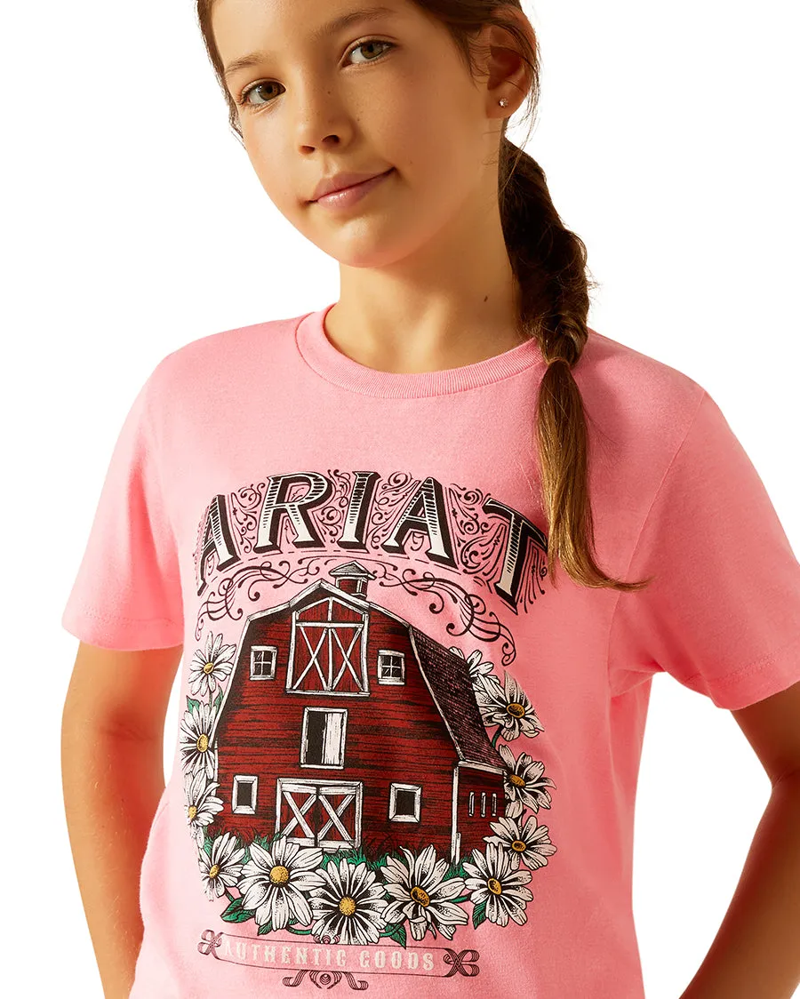 Kids' Floral Farm T-Shirt