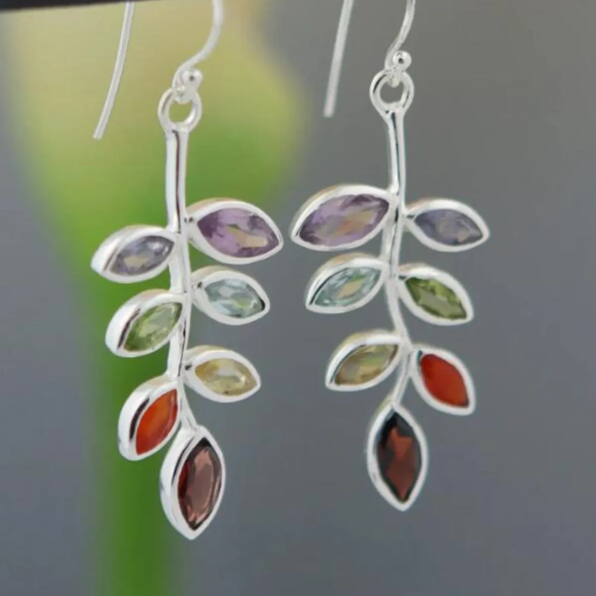 Leaf Shape Alloy Earrings