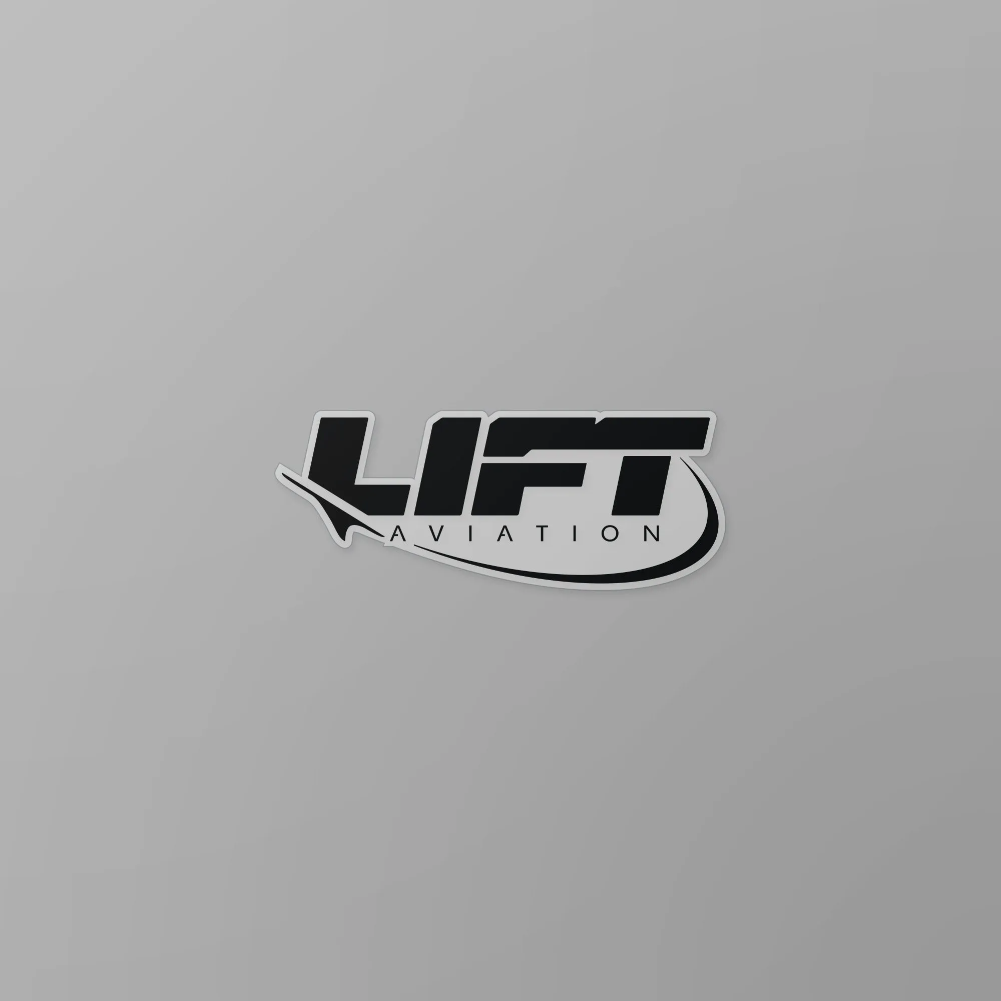 LIFT Aviation 3" Sticker All Black