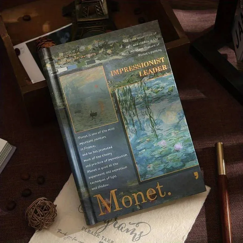 Monet Retro Oil Pianting Journal