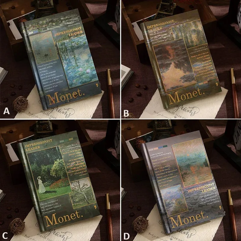 Monet Retro Oil Pianting Journal