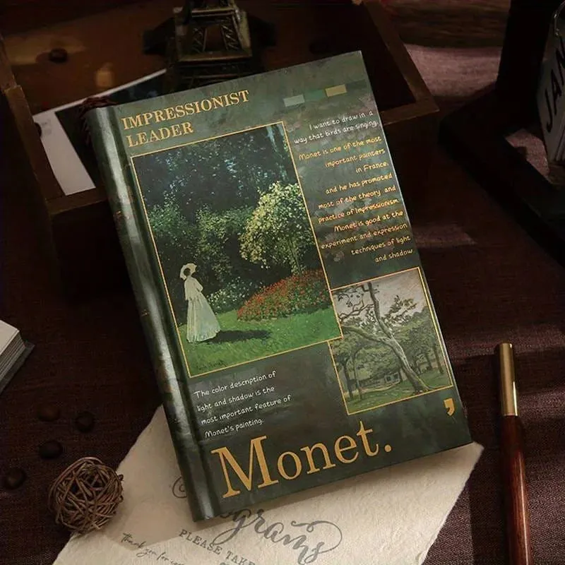 Monet Retro Oil Pianting Journal