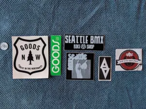 Northwest 'core shops sticker set