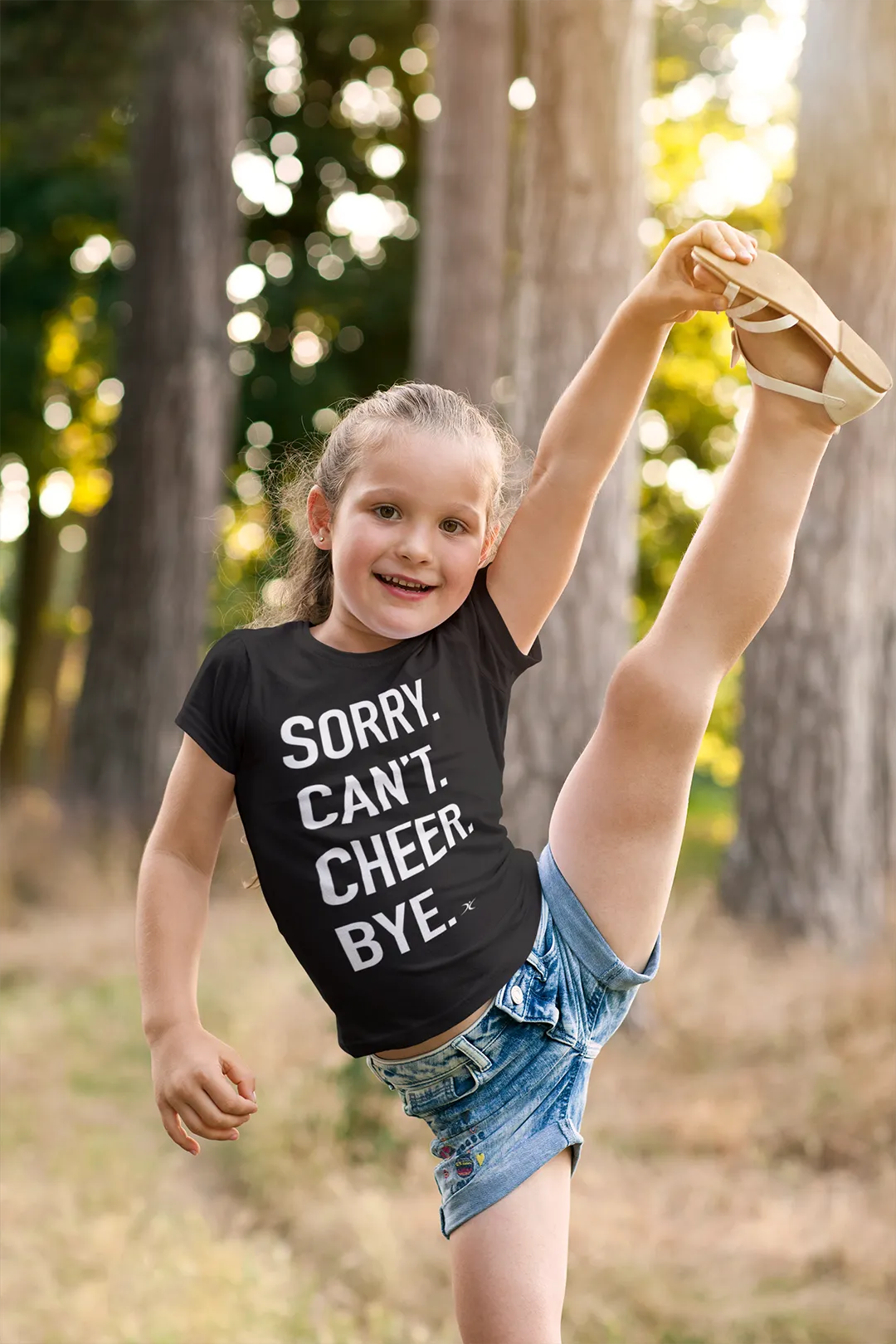 "Sorry. Can't. Cheer. Bye." T-Shirt