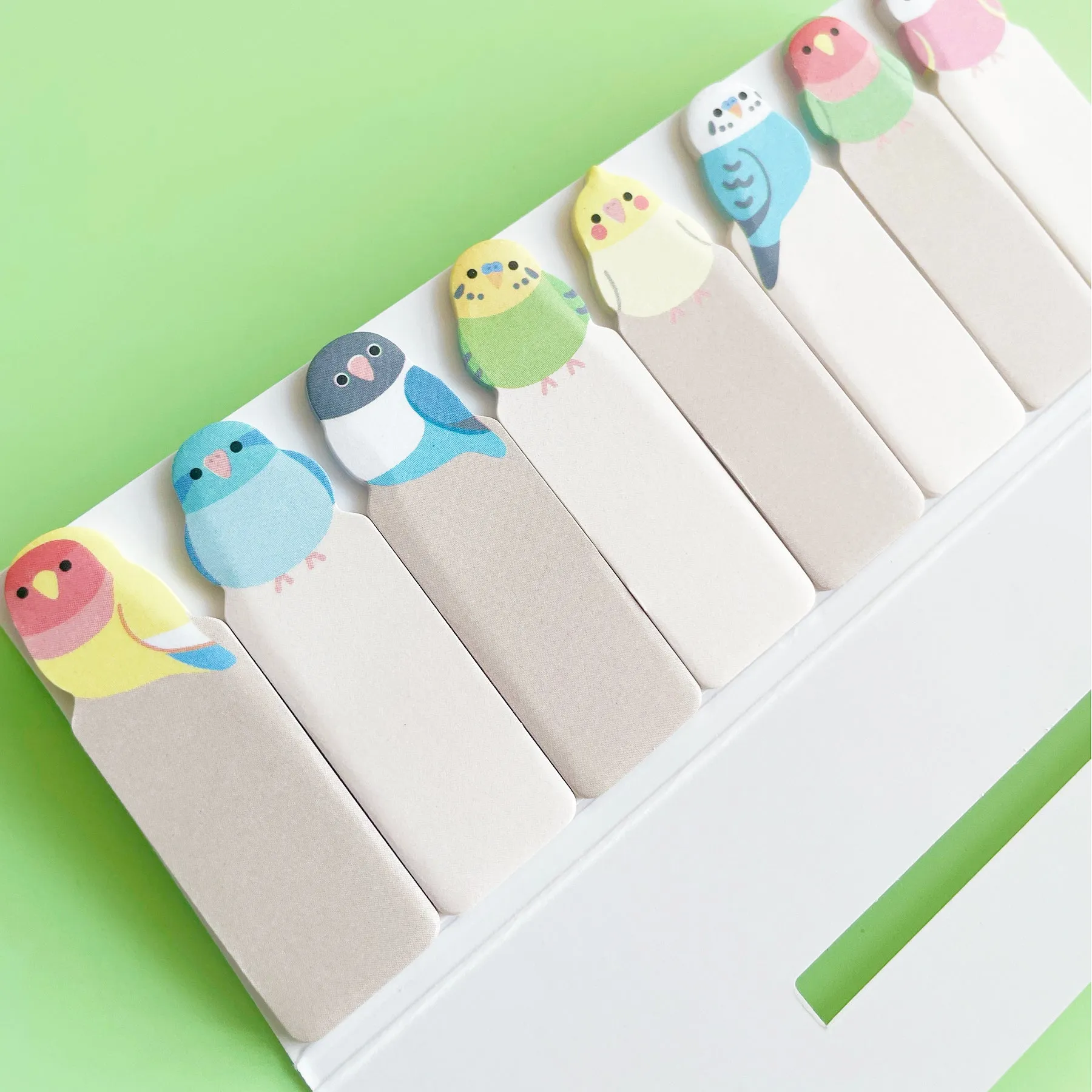 Set of Parakeet Sticky Tab Notes