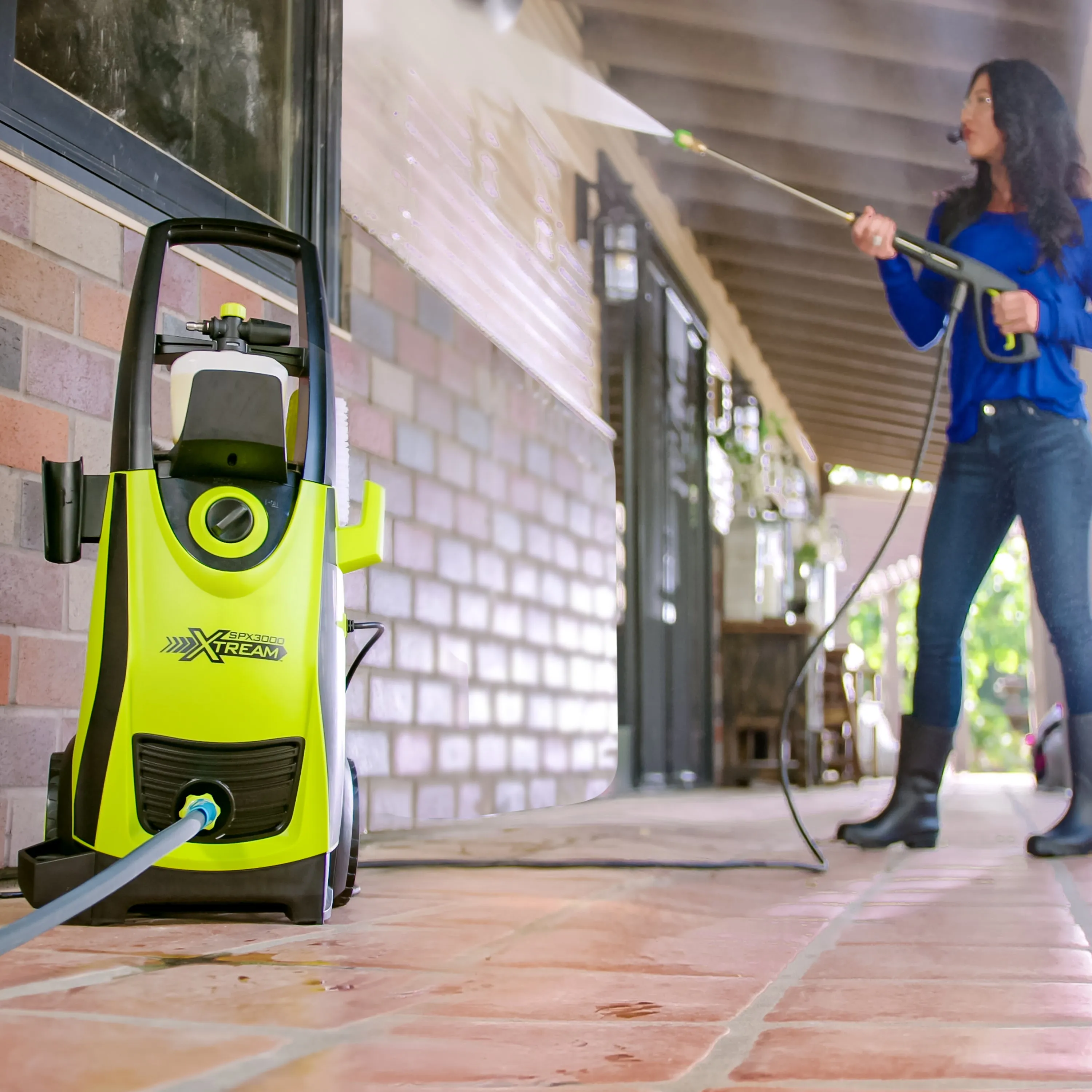 Sun Joe SPX3000®-XT1-BV4 XTREAM Clean Electric Pressure Washer | 13-Amp | Best Value Bundle | XTREAM Triple Action Power