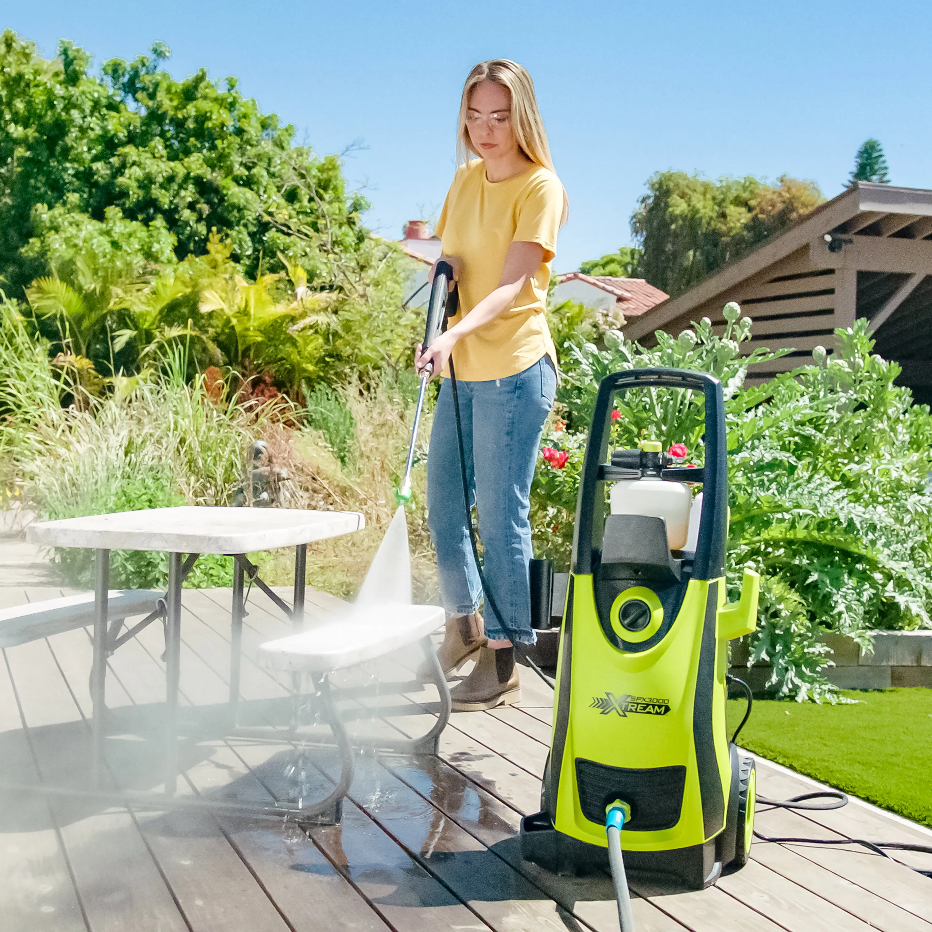 Sun Joe SPX3000®-XT1-BV4 XTREAM Clean Electric Pressure Washer | 13-Amp | Best Value Bundle | XTREAM Triple Action Power