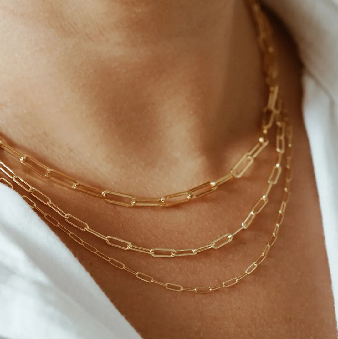 Super Paperclip Chain Necklace