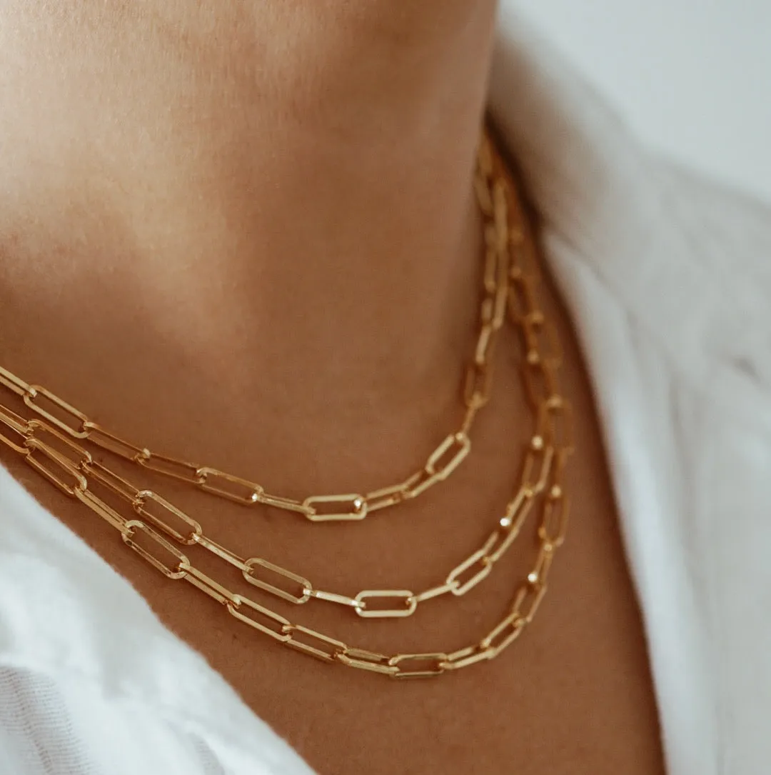 Super Paperclip Chain Necklace