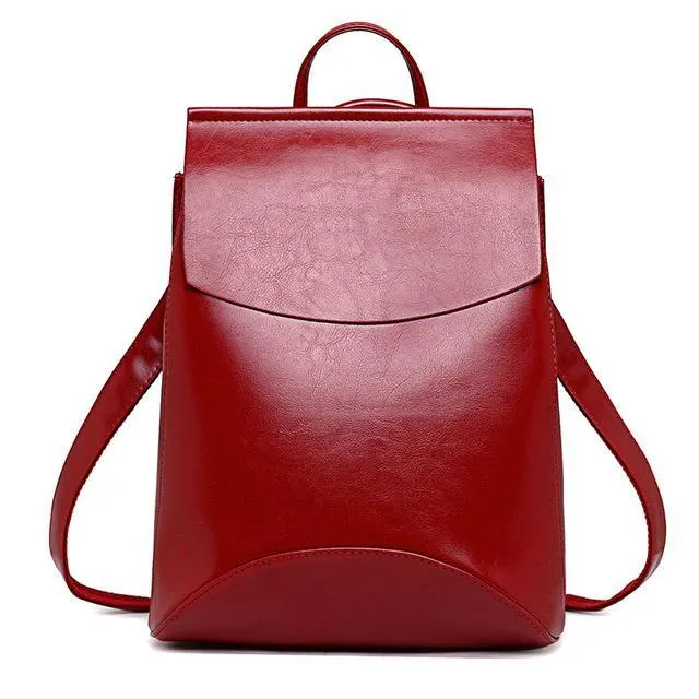 The Leather Bagpack mochila