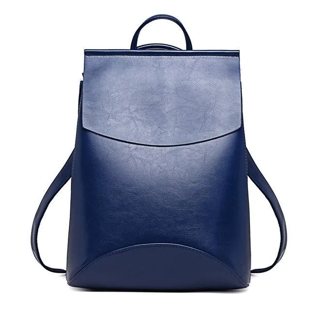 The Leather Bagpack mochila