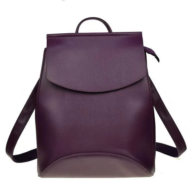 The Leather Bagpack mochila