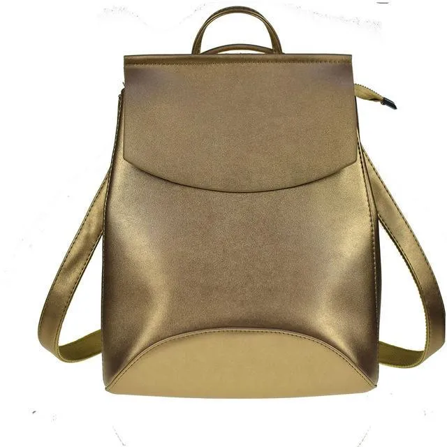 The Leather Bagpack mochila