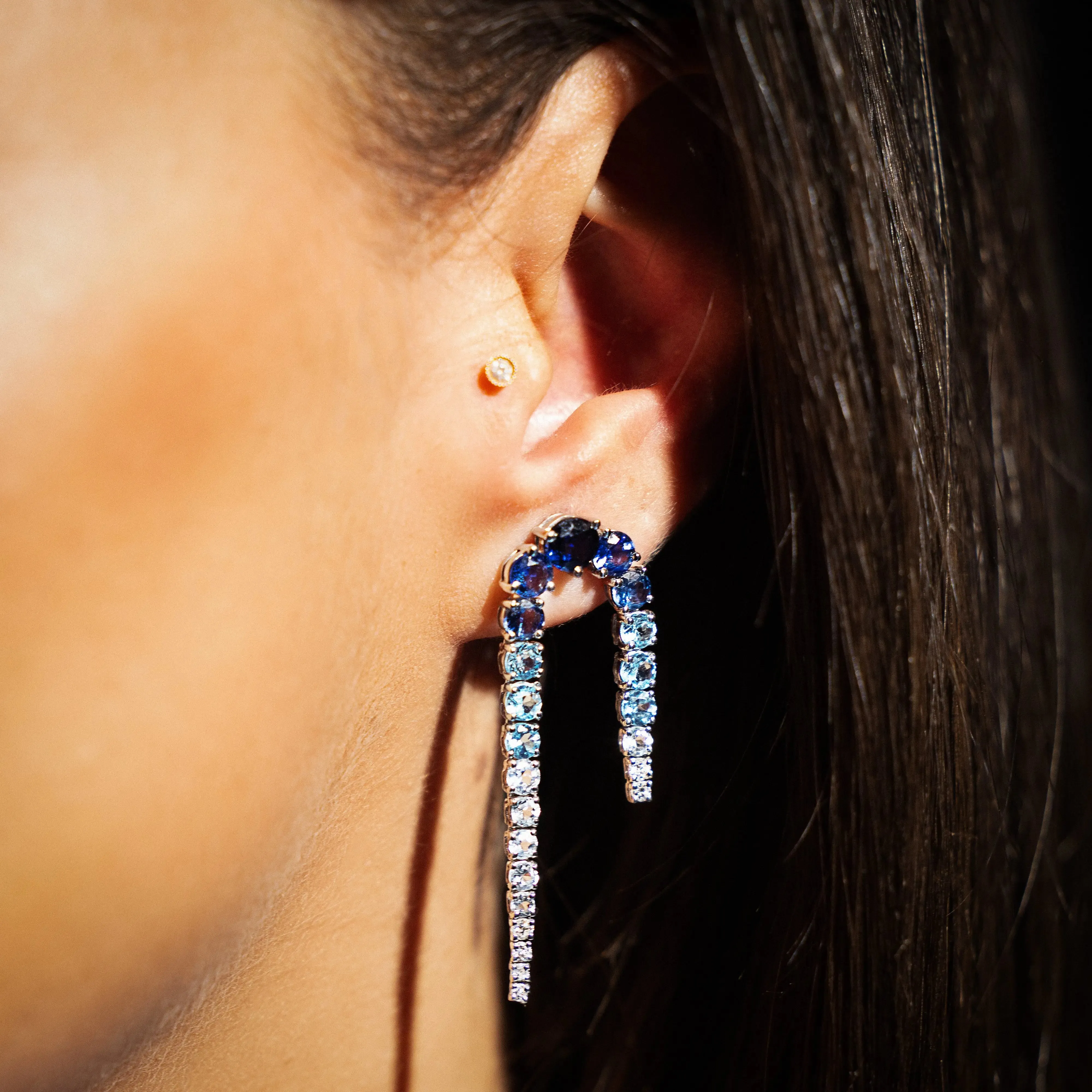 Turn Dancing Blue Gradient Earrings