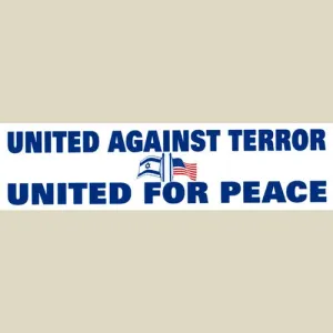 United Against Terror Car Sticker