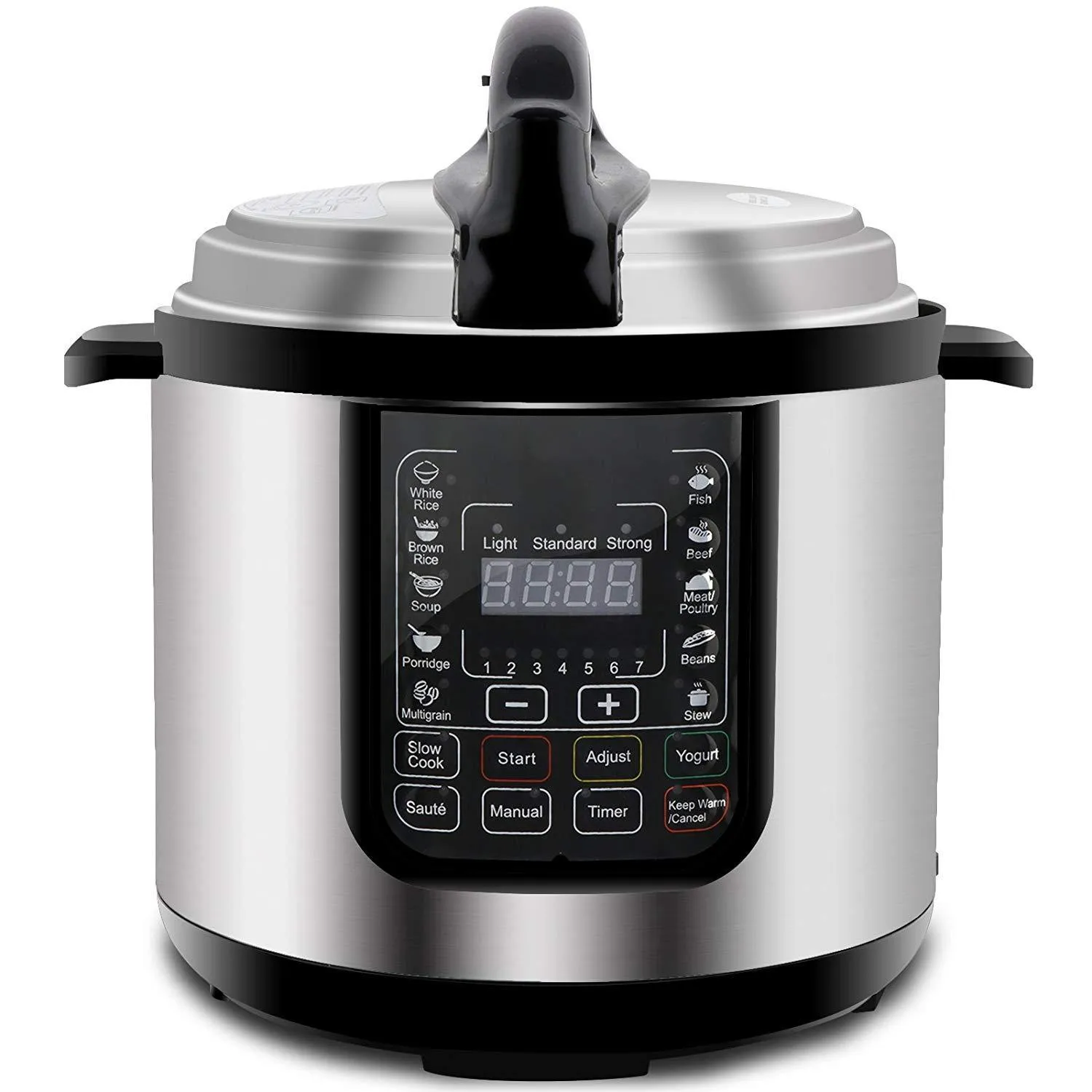 ZENY™ 1000W Electric Stainless Steel Pressure Cooker w/ LED Display Screen