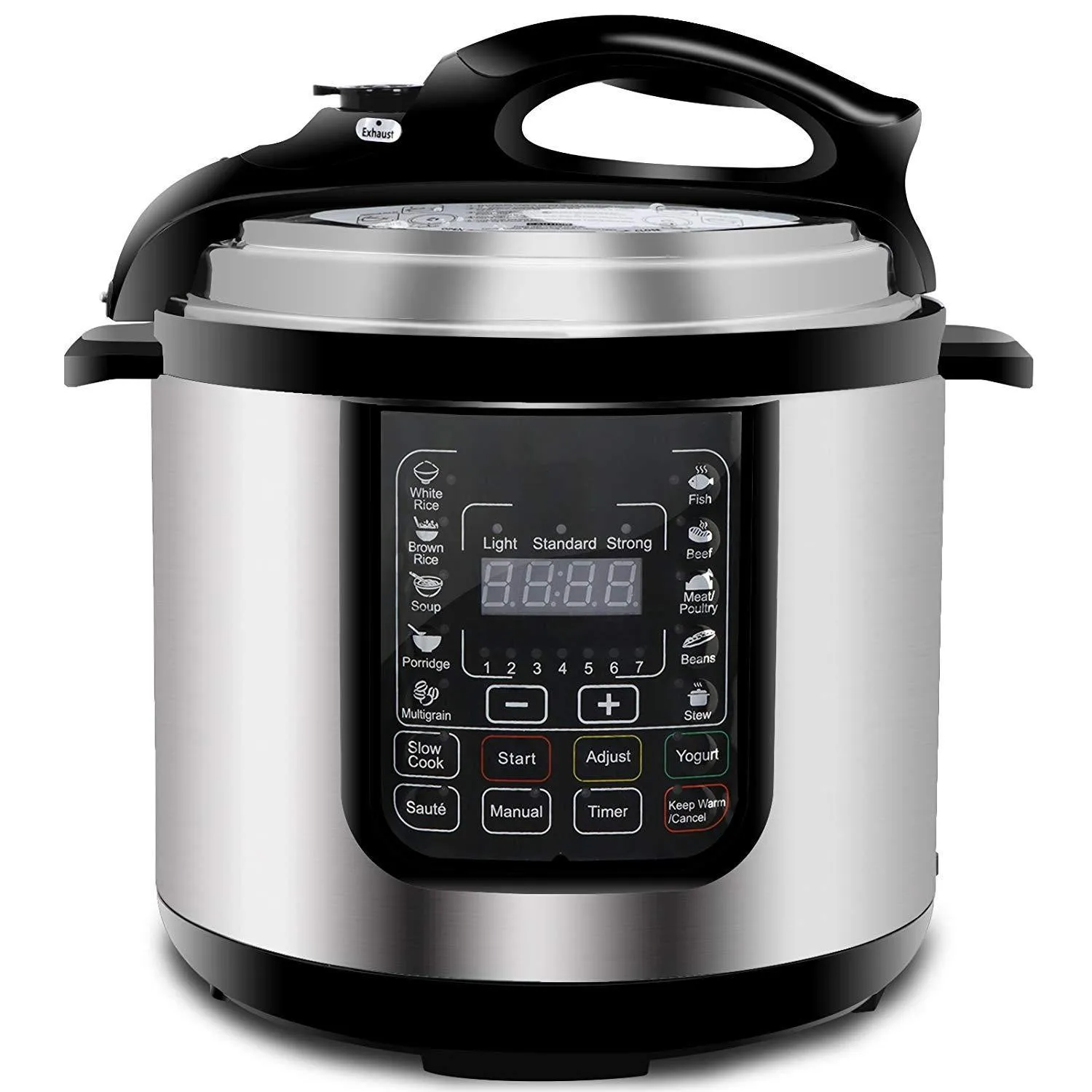 ZENY™ 1000W Electric Stainless Steel Pressure Cooker w/ LED Display Screen